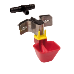 Pour poussins avec raccord en "T" et attache à vis