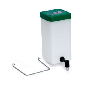Water tank with support and nipple drinker 1lt